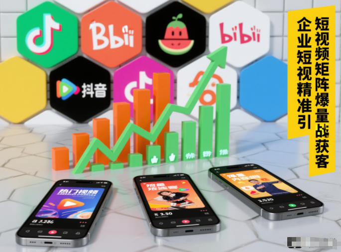 企业短视频精准引流矩阵获客,短视频矩阵爆量战法