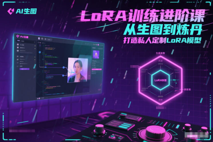 LoRA训练进阶课,从生图到炼丹,打造私人定制LoRA模型-极速搞钱云网创