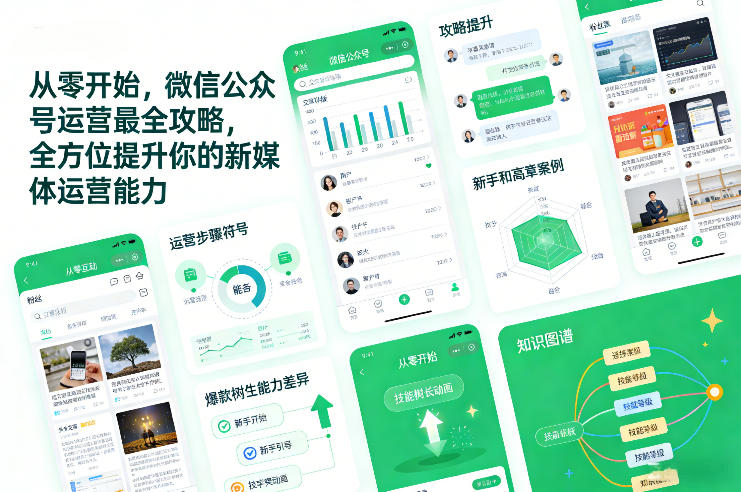 从零开始，微信公众号运营最全攻略，全方位提升你的新媒体运营能力-极速搞钱云网创