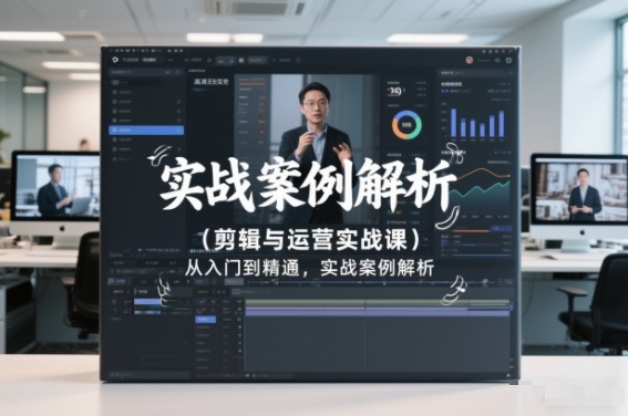剪辑与运营实战课,从入门到精通,实战案例解析(更新2026)-极速搞钱云网创