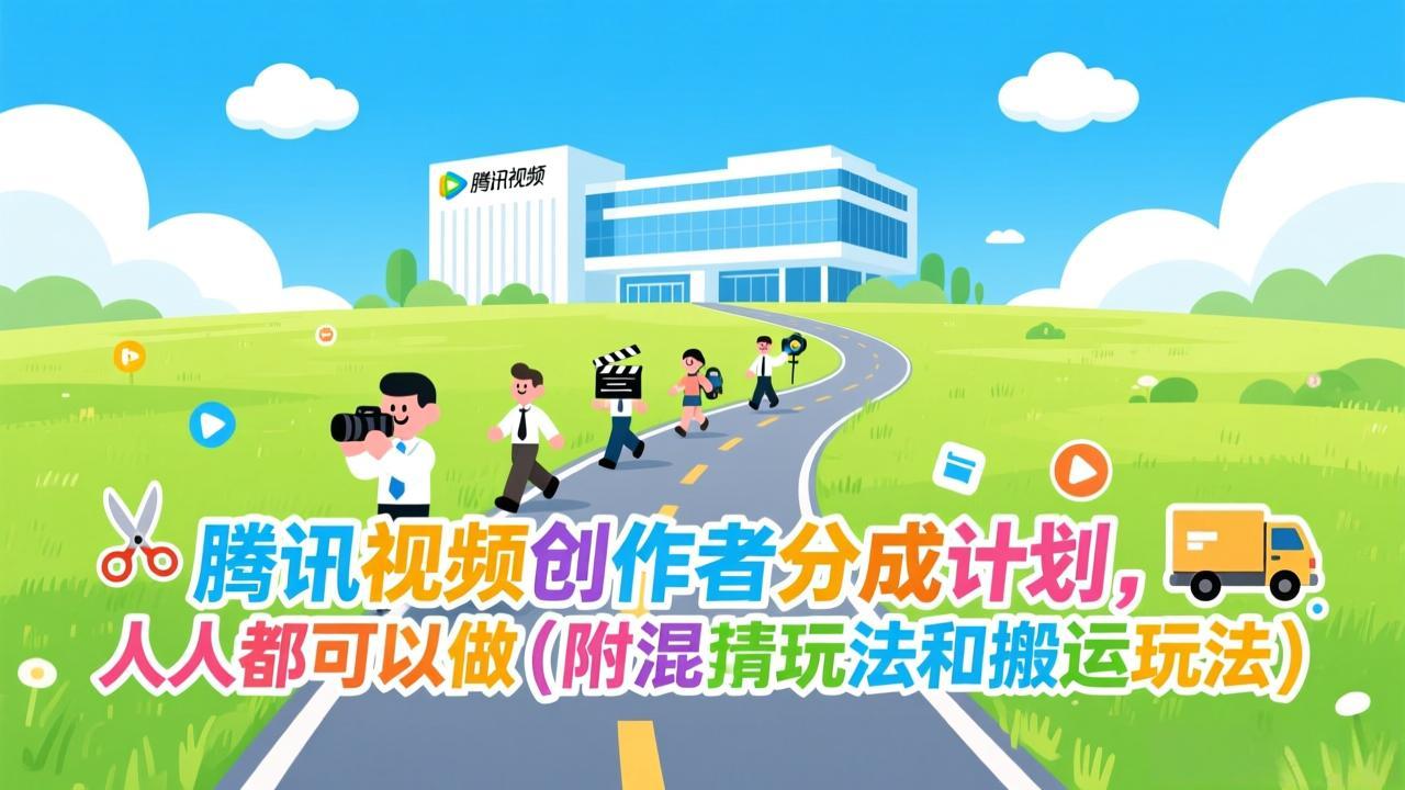 腾讯视频创作者分成计划,人人都可以做(附混剪玩法和搬运玩法-极速搞钱云网创