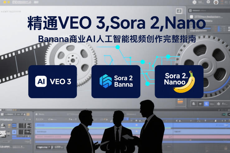 精通VEO 3，Sora 2，Nano Banana商业AI人工智能视频创作完整指南-极速搞钱云网创