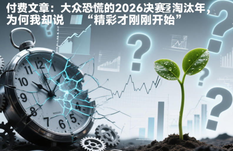 付费文章：大众恐慌的2026决赛淘汰年，为何我却说“精彩才刚刚开始”？-极速搞钱云网创