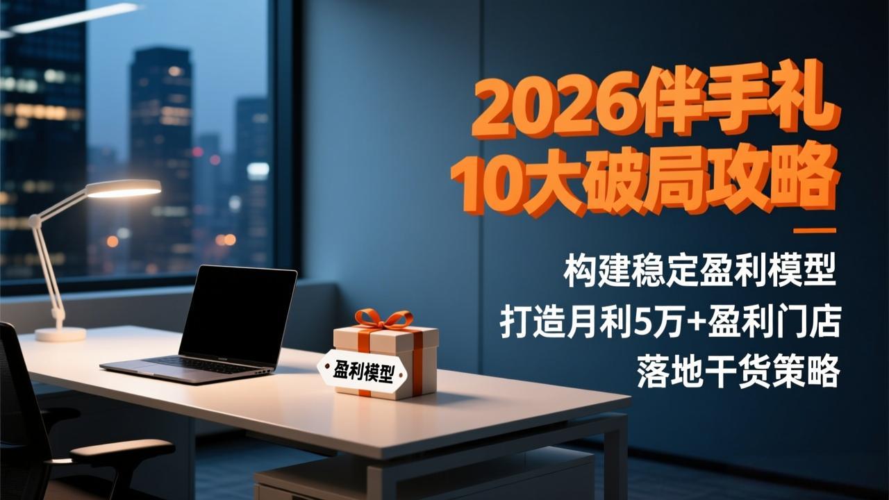 2026伴手礼10大破局攻略:构建稳定盈利模型,打造月利5万+盈利门店,落地干货策略-极速搞钱云网创